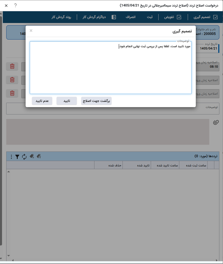 تصویر نرمافزار فرآیند آماده اصلاح تردد - حوزه BPMS و مدیریت فرآیندهای کسب و کار